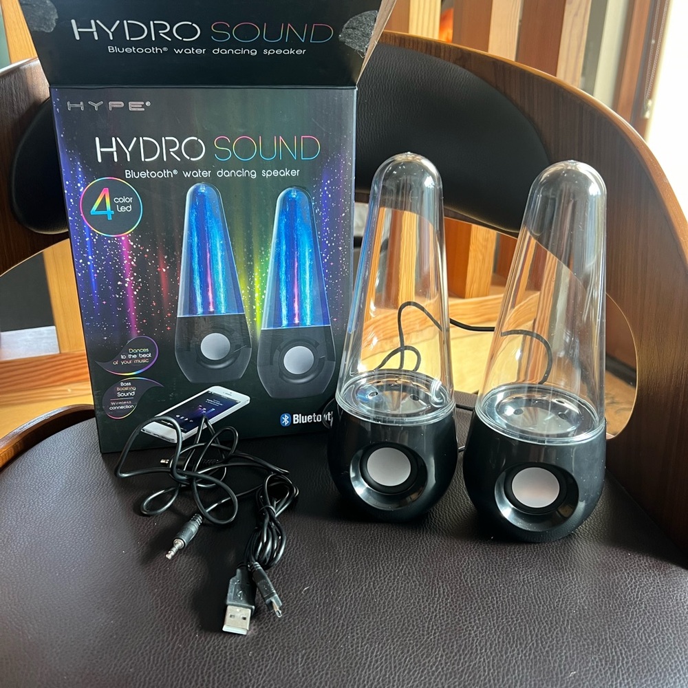 HYPE Hydro Sound Bluetooth LED Dancing Water Multimedia Speakers